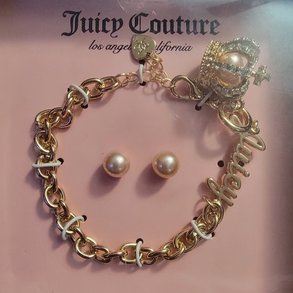 JUICY COUTURE SET BRACELET AND EARRINGS NWT - Picture 2 of 7